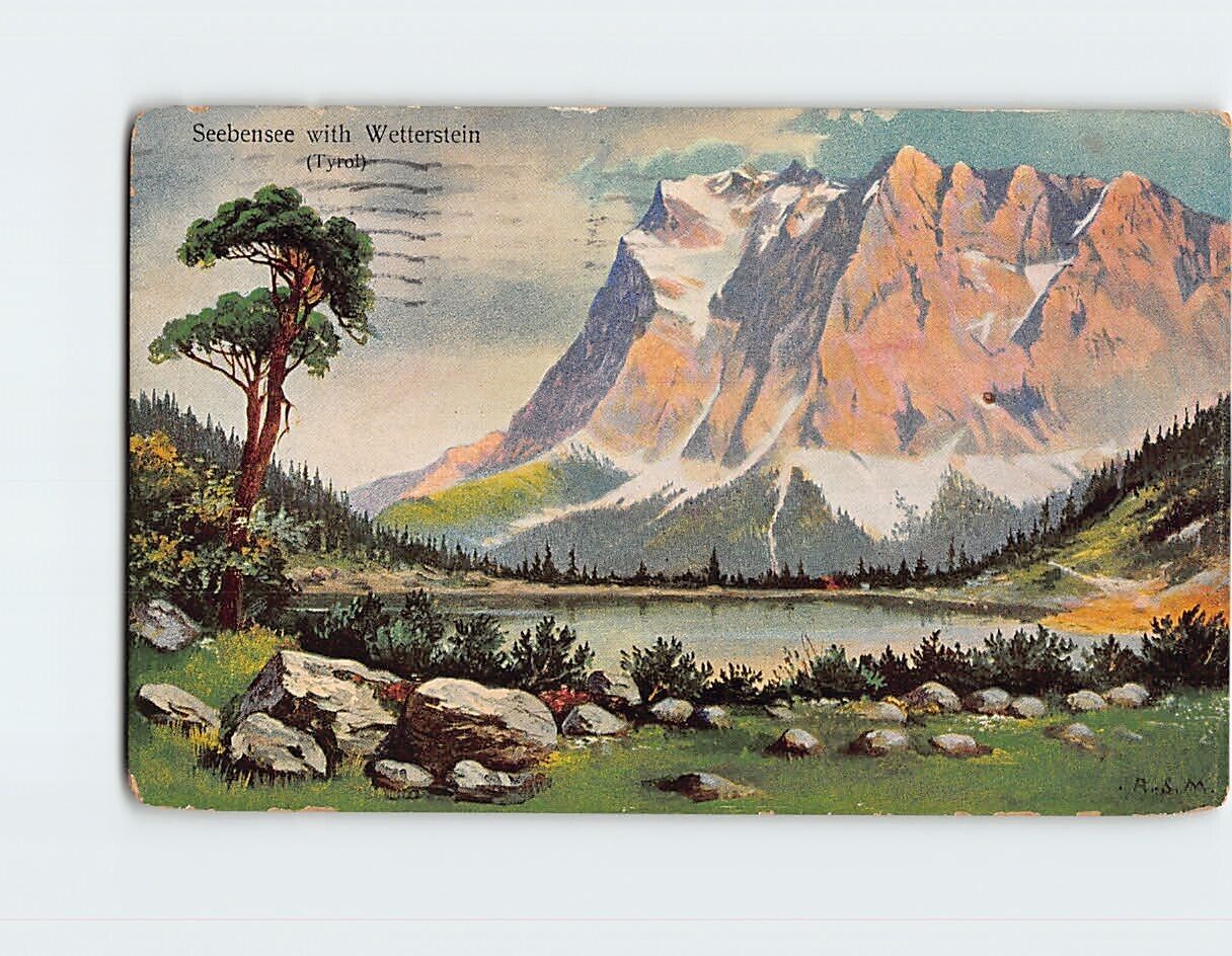 Postcard Seebensee Lake Austria
