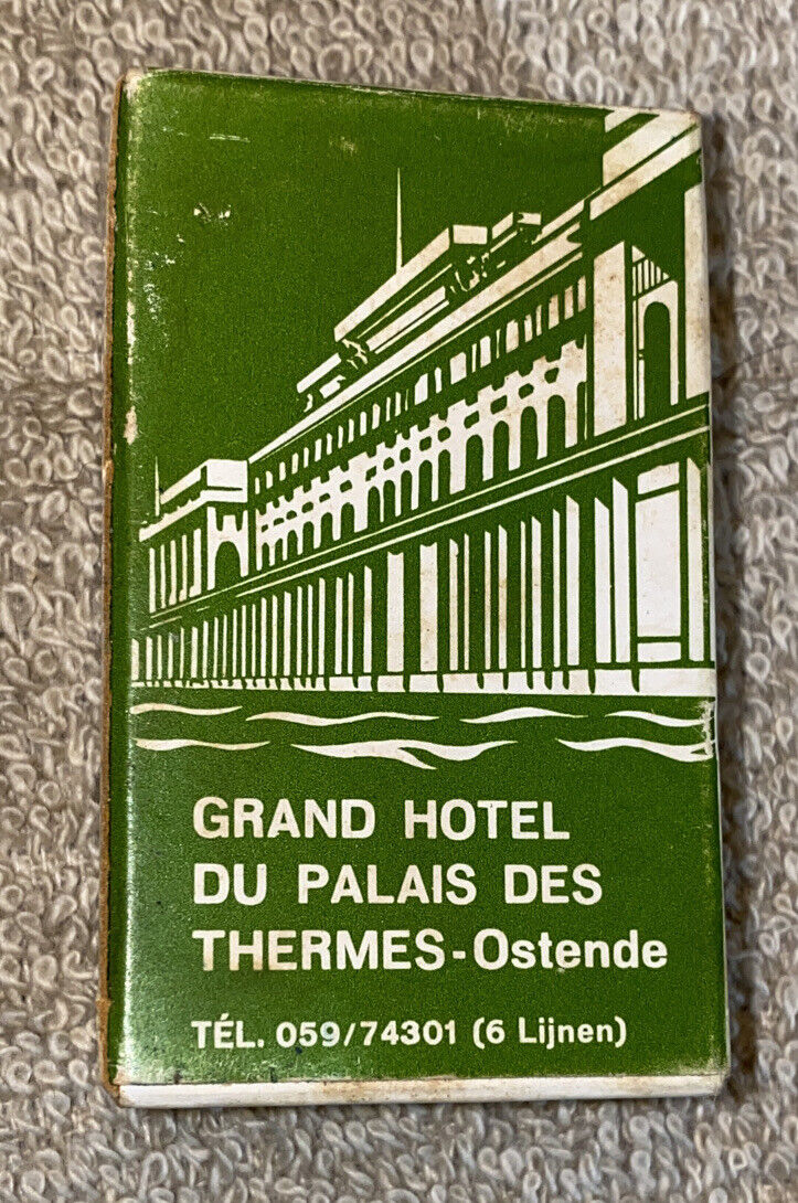 Vtg Hotel Soap Grand Hotel Du Palais Des Thermes - Ostende