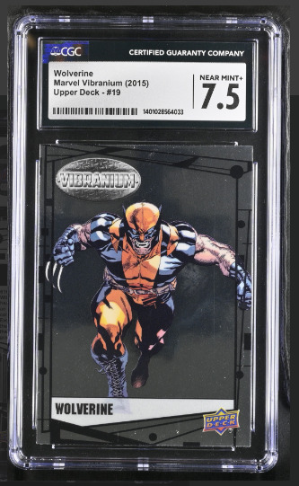 2015 Wolverine 19 Marvel Vibranium (2015 Upper Deck), CGC Graded 7.5 Near Mint+