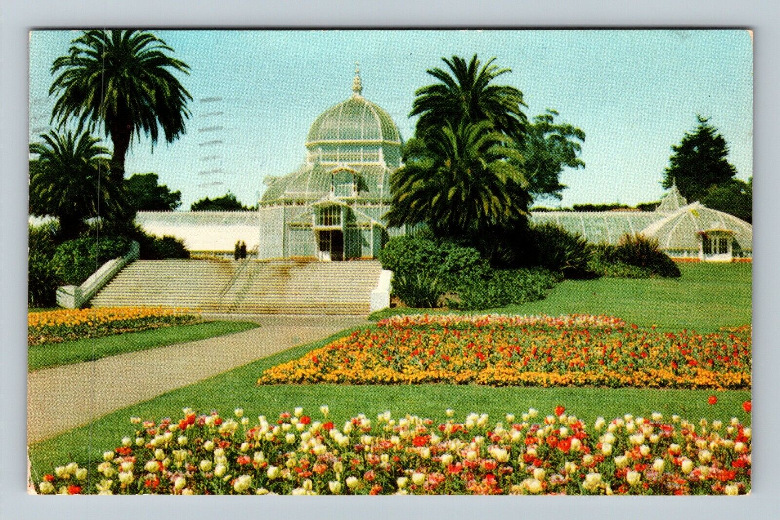San Francisco CA-California, Conservatory Golden Gate Park Chrome c1955 Postcard