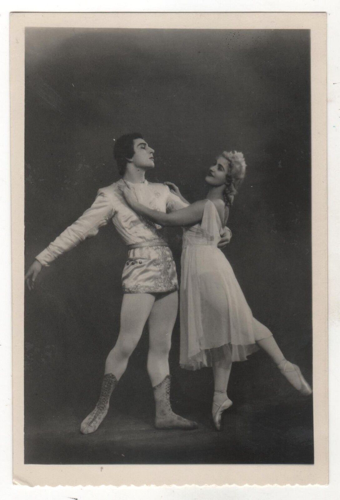 1951 BALABINA & BREGVADZE as Cinderella, Prince Kirov BALLET Dancer OLD Postcard