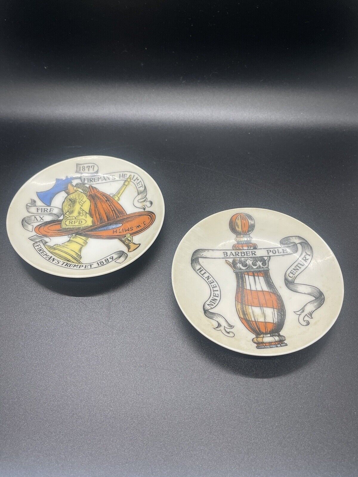 Vintage Lipper And Mann Americana Small Decorative Plates