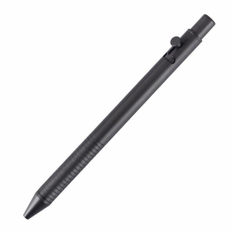 Titanium Alloy Bolt Action Ballpoint Pen Office Signature Pen Pocket Metal Pen