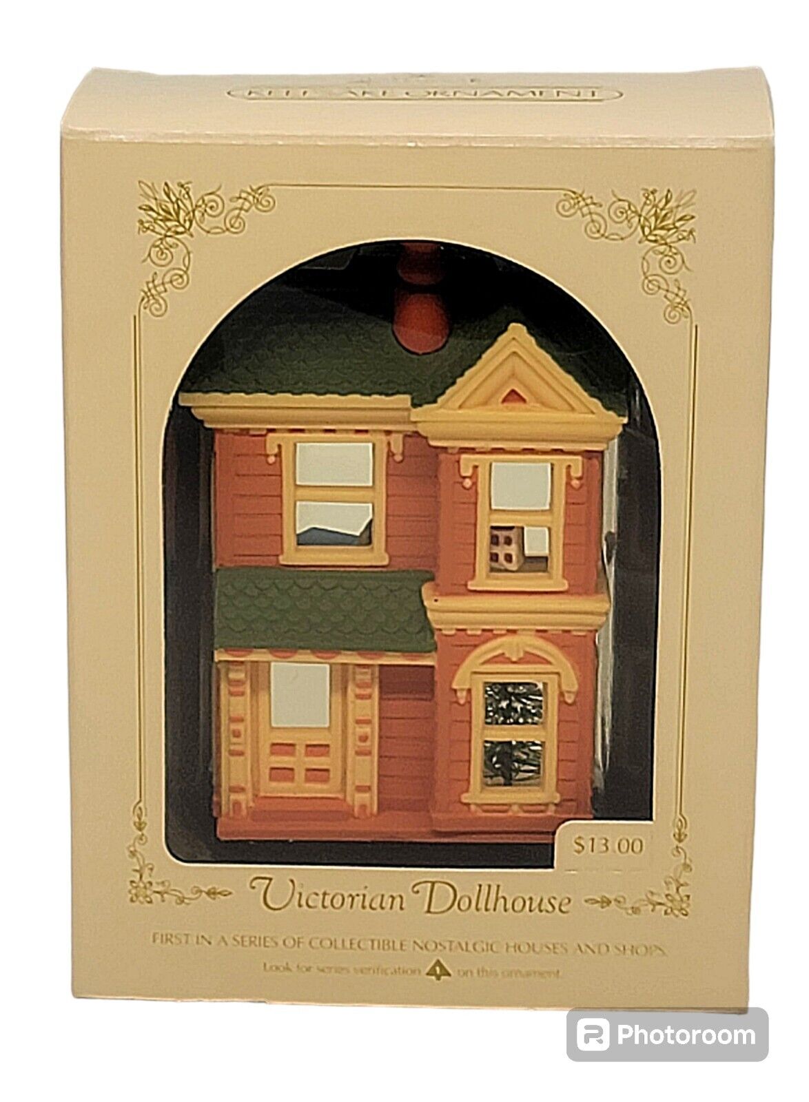 Vtg 1984 Hallmark Nostalgic Victorian Dollhouse #1 In Series Christmas Ornament
