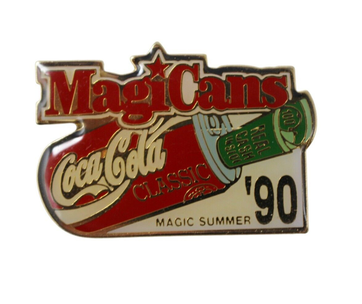 Vintage PIN Coca Cola Classic MagiCans Magic Summer \'90 Promotional Advertising