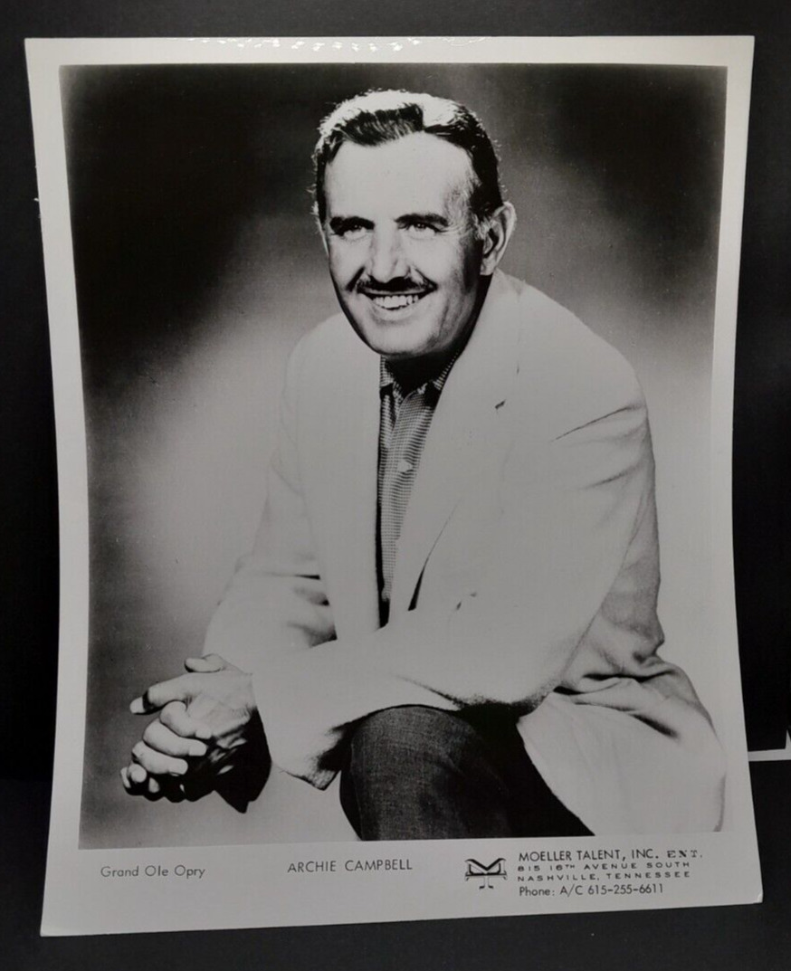 Country Star Archie Campbell Press Photo Circa 1960\'s - Star of Hee Haw Show
