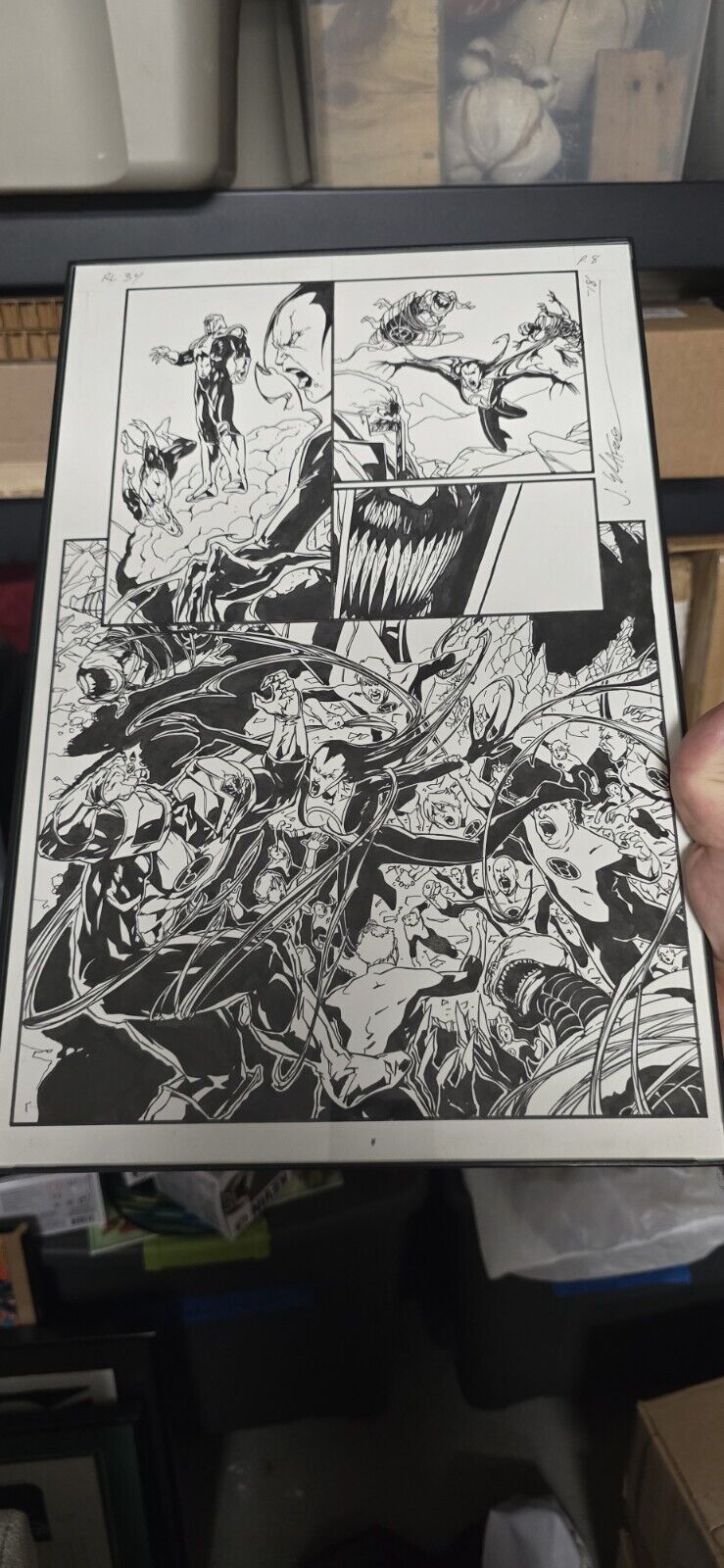 Red Lanterns ***Original Published Artwork By Jim Calafiore*** Issue 34 Page 8
