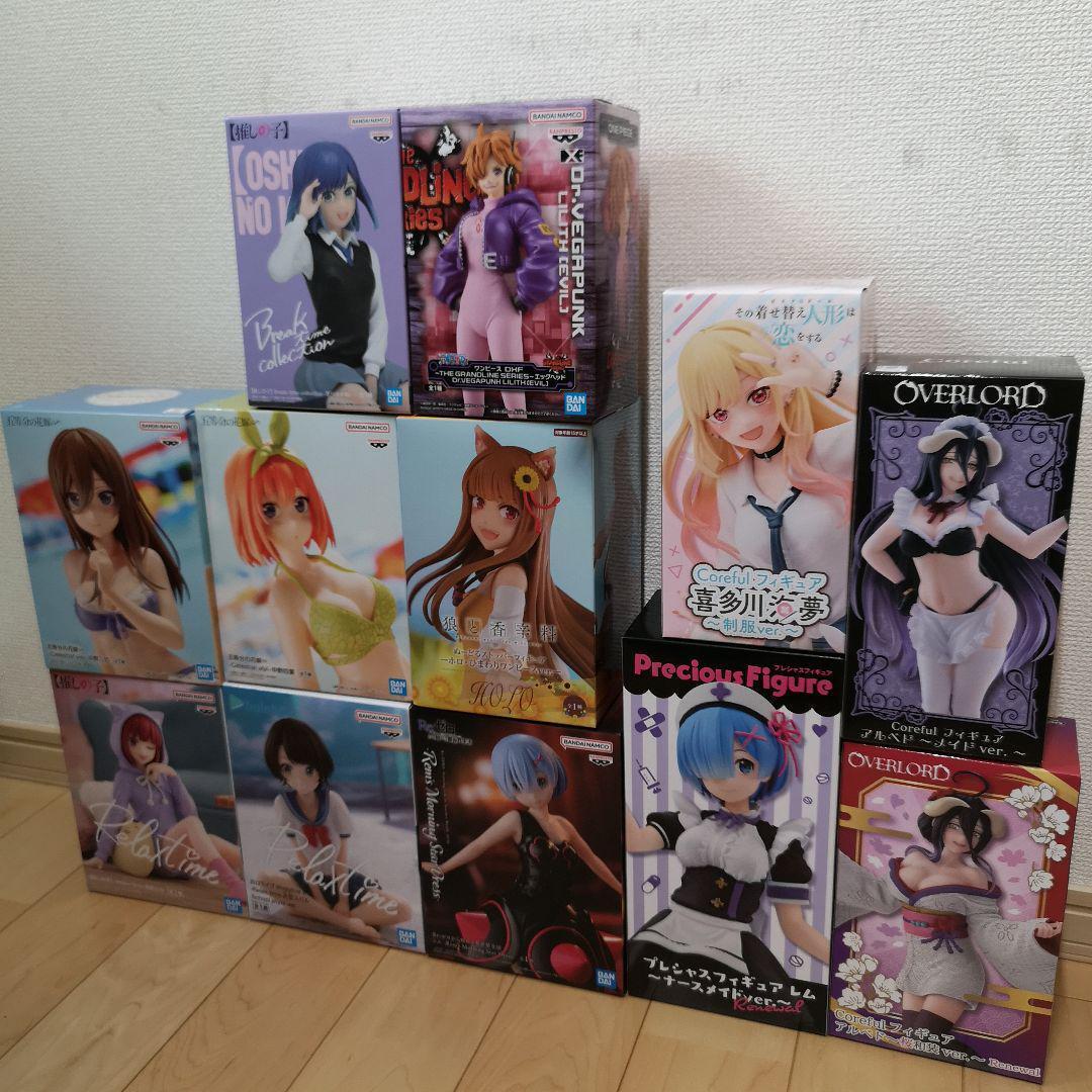 Anime Mixed set Re:ZERO Oshi no Ko etc. Girls Figure Goods lot of 12 Set sale