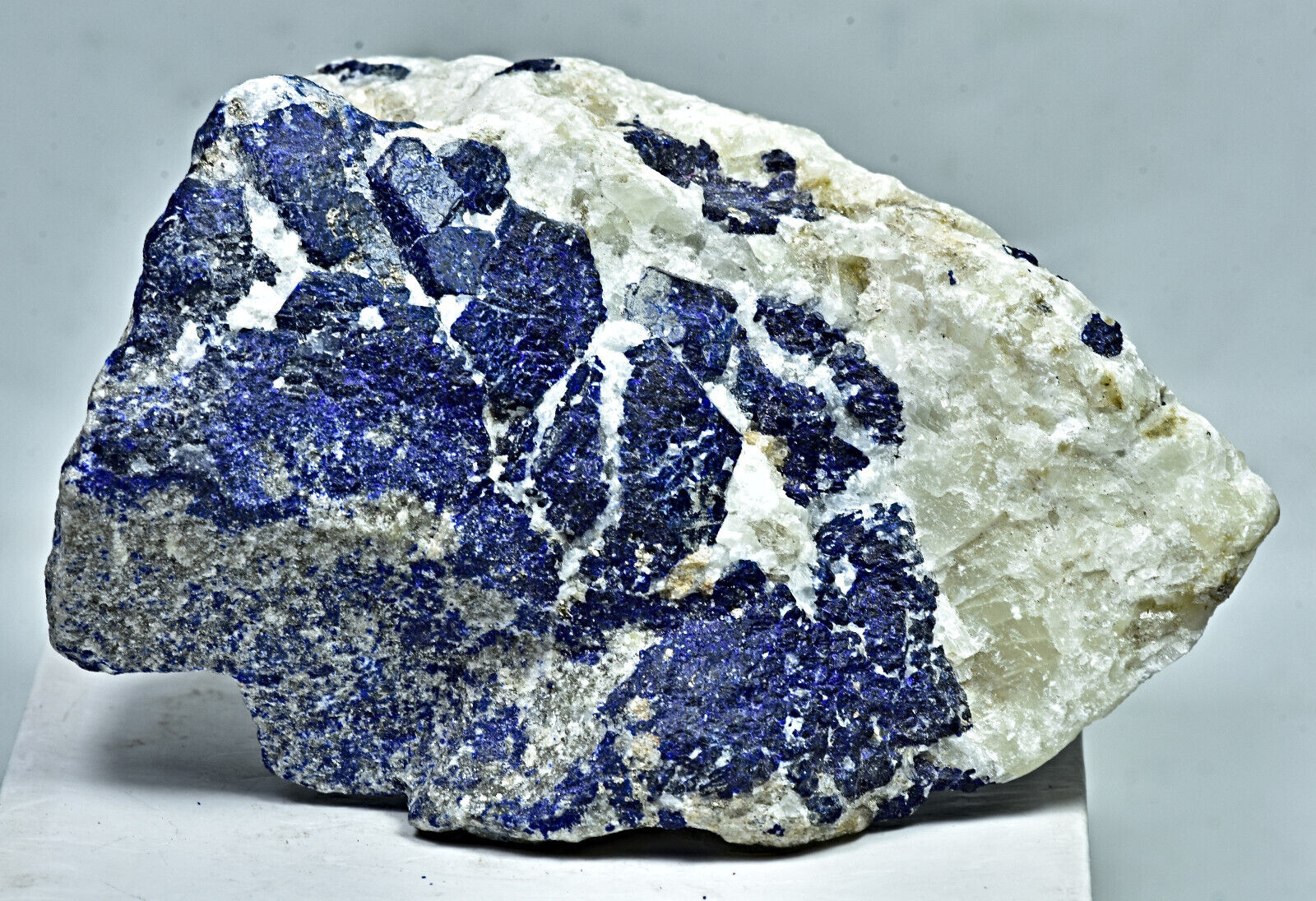 214 Gram Superb Blue Colour Sodalite Crystals On Matrix