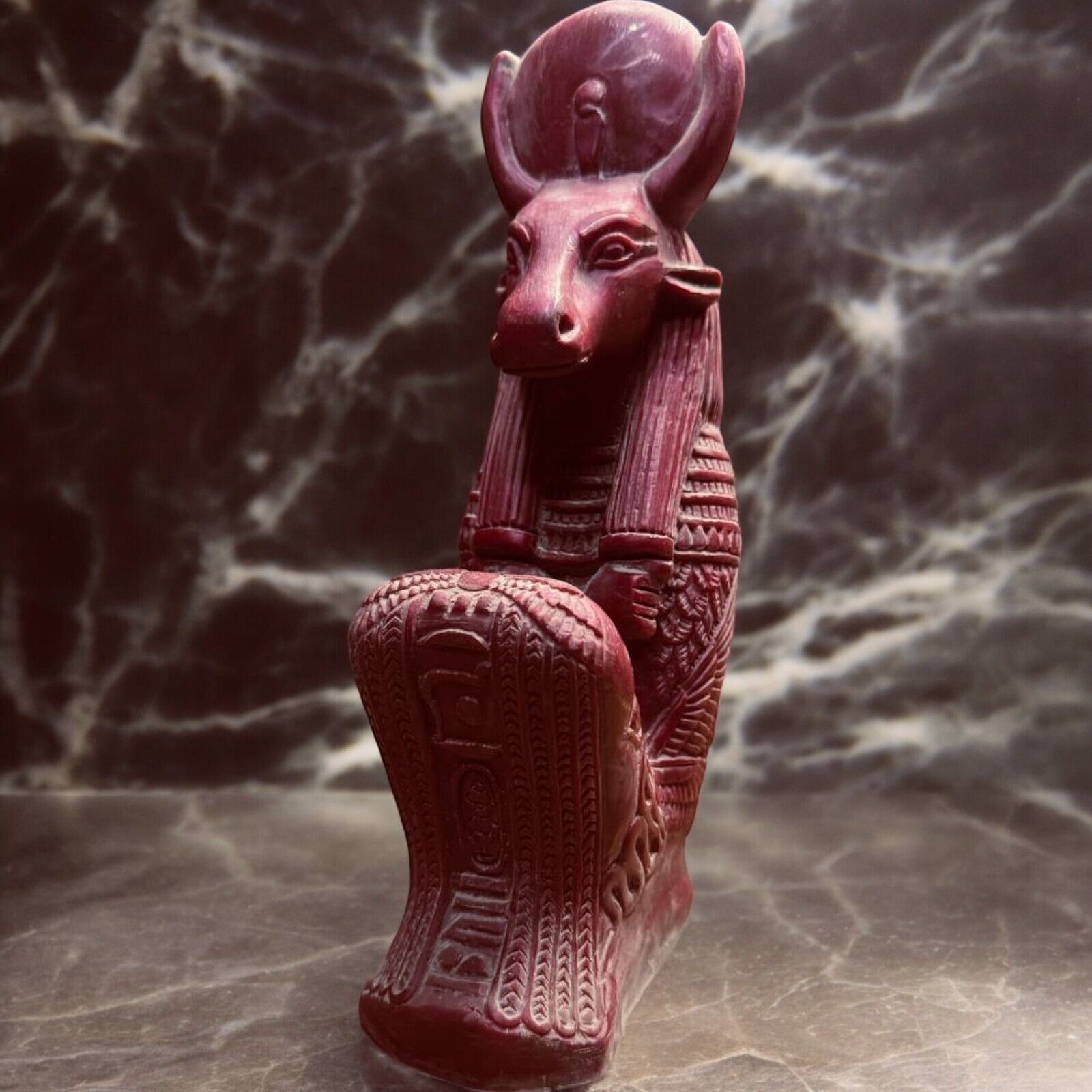 RARE ANCIENT EGYPTIAN ANTIQUITIES Statue Goddess Hathor God Of Sky Egypt BC