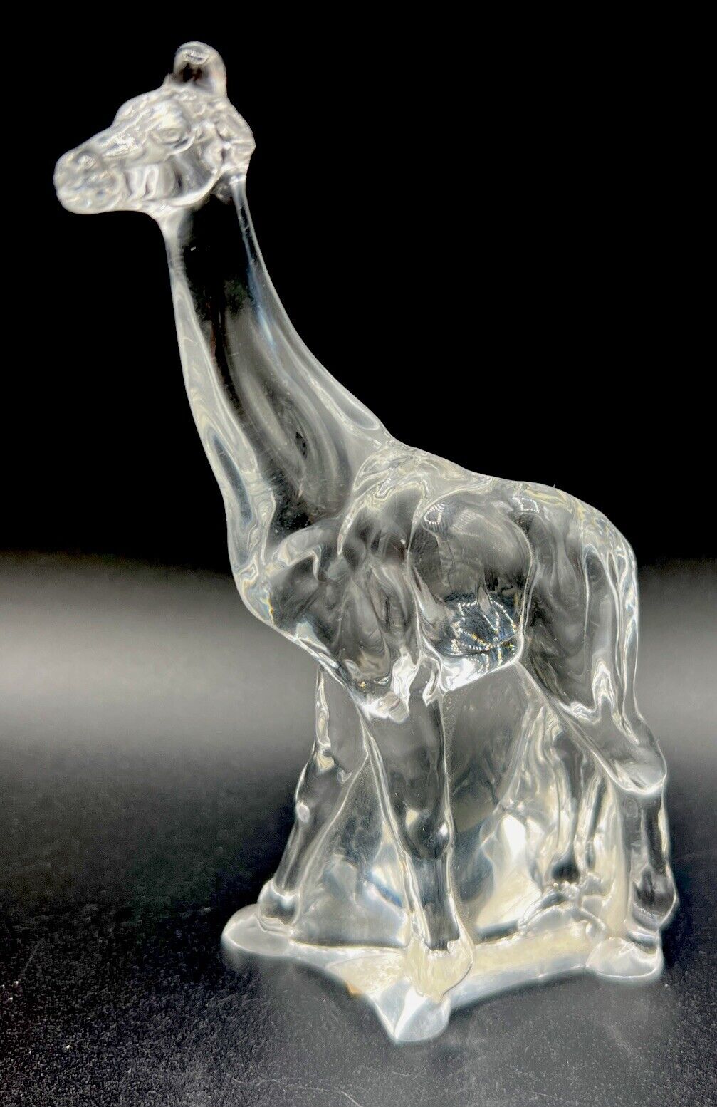 1976 Franklin Crystal Giraffe Figurine West Germany #1
