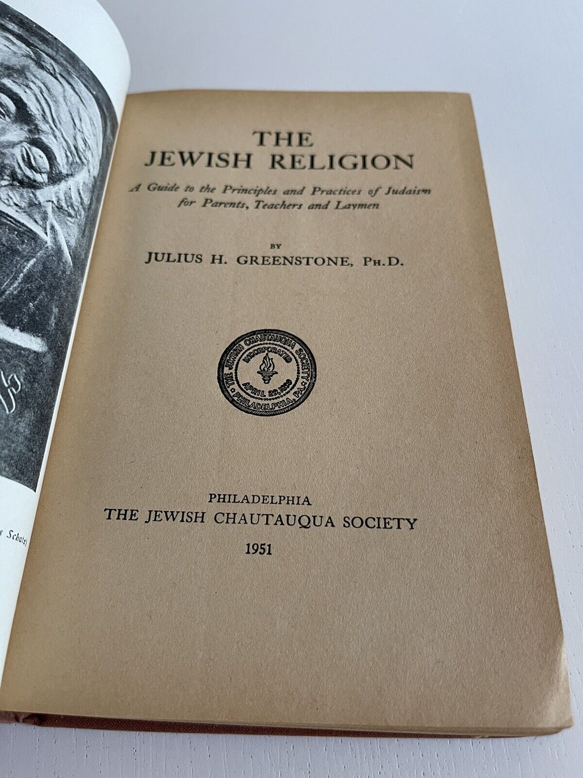 The Jewish Religion 1920 Hardcover Greenstone