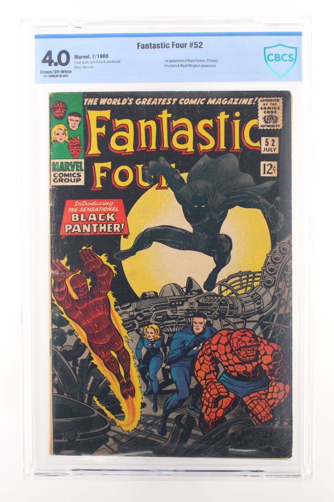 Fantastic Four #52 - Marvel Comics 1966 CBCS 4.0 1st appearance of the Black Pan