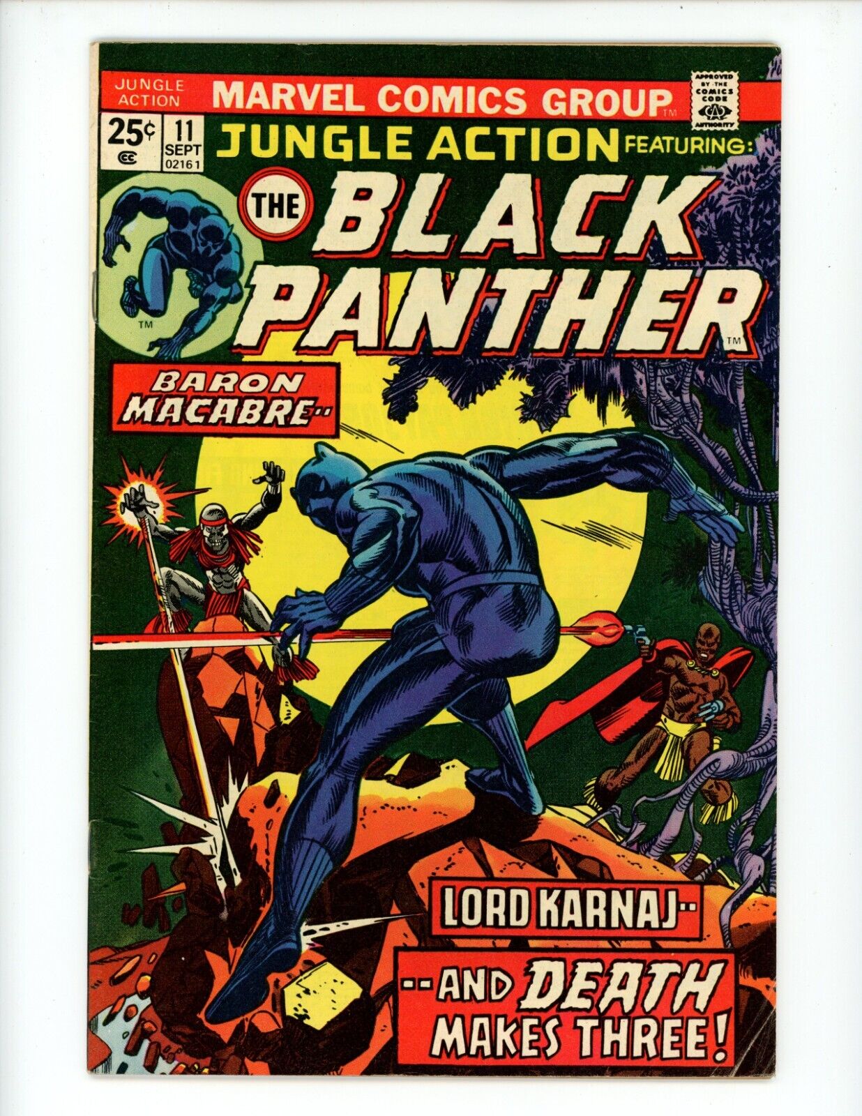 Jungle Action #11 Comic Book 1974 FN+ Marvel Black Panther