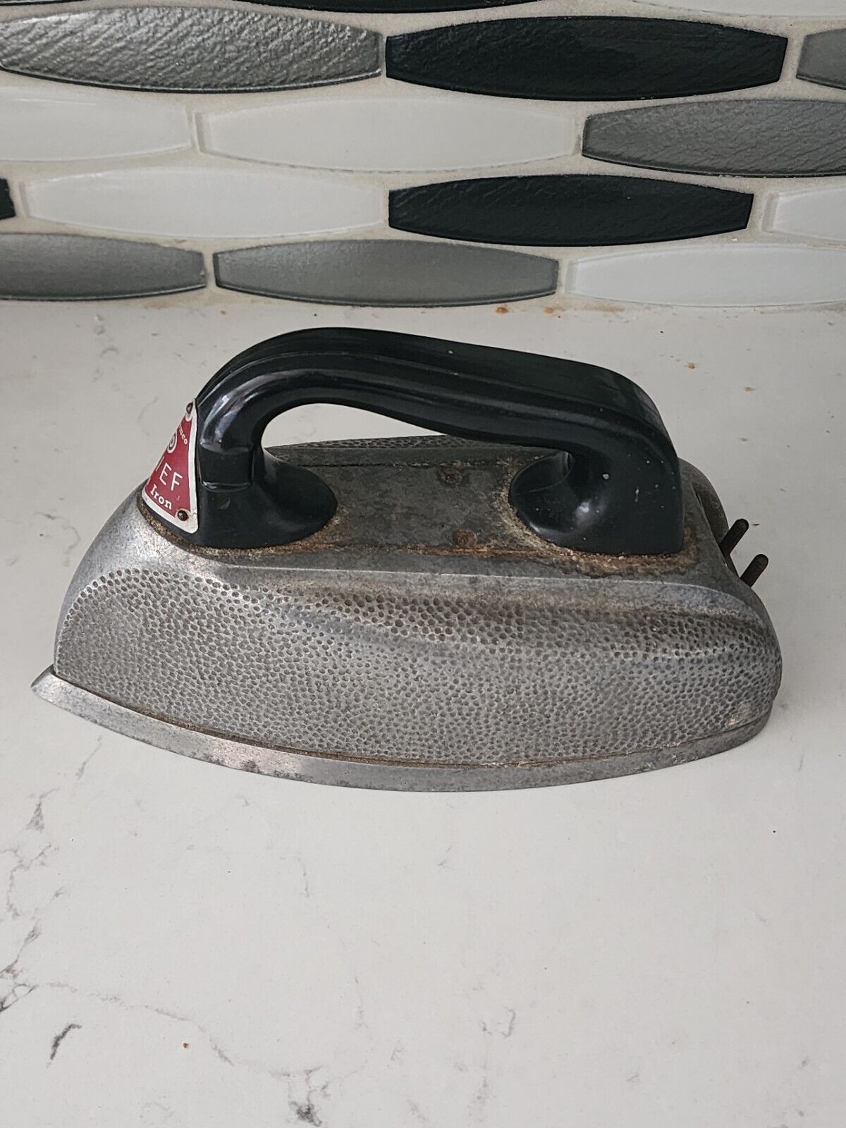 STEEMCO CHIEF STEAM IRON-Model 500-RARE-NO CORD-NOT TESTED-Vintage