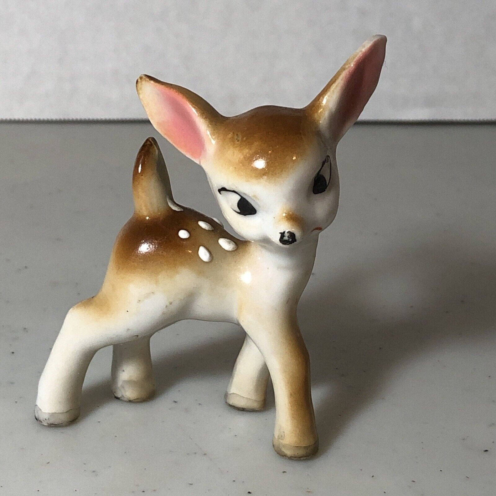 Vintage 1960's Small Ceramic Baby Fawn Deer - Made In Japan