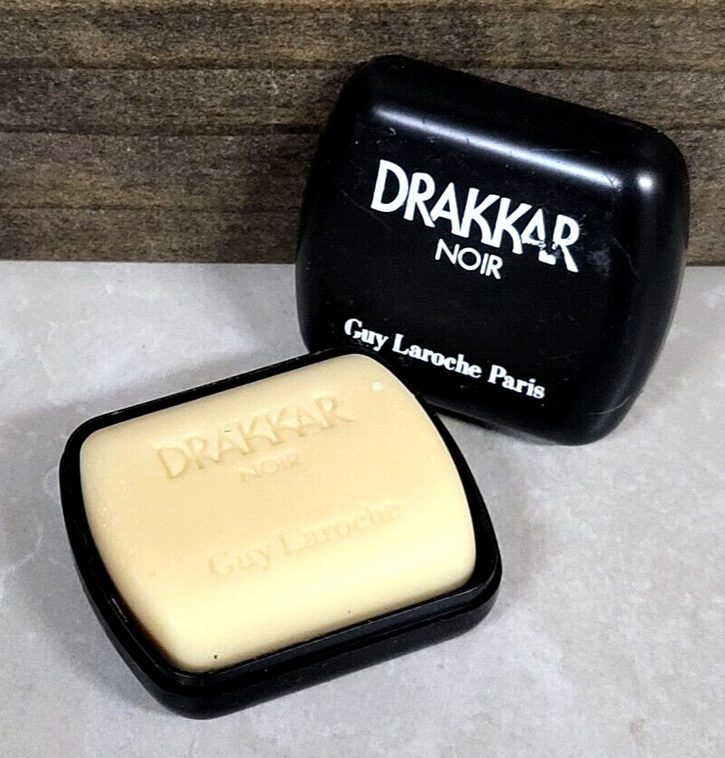 Guy Laroche ~ Drakkar Noir ~ 0.88 oz mini soap bar, with tray, 25g VINTAGE