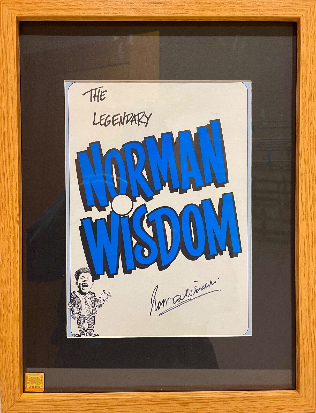 Norman Wisdom Famous Actor Comedian - Hand Signed Program 16' x 12' inch & COA