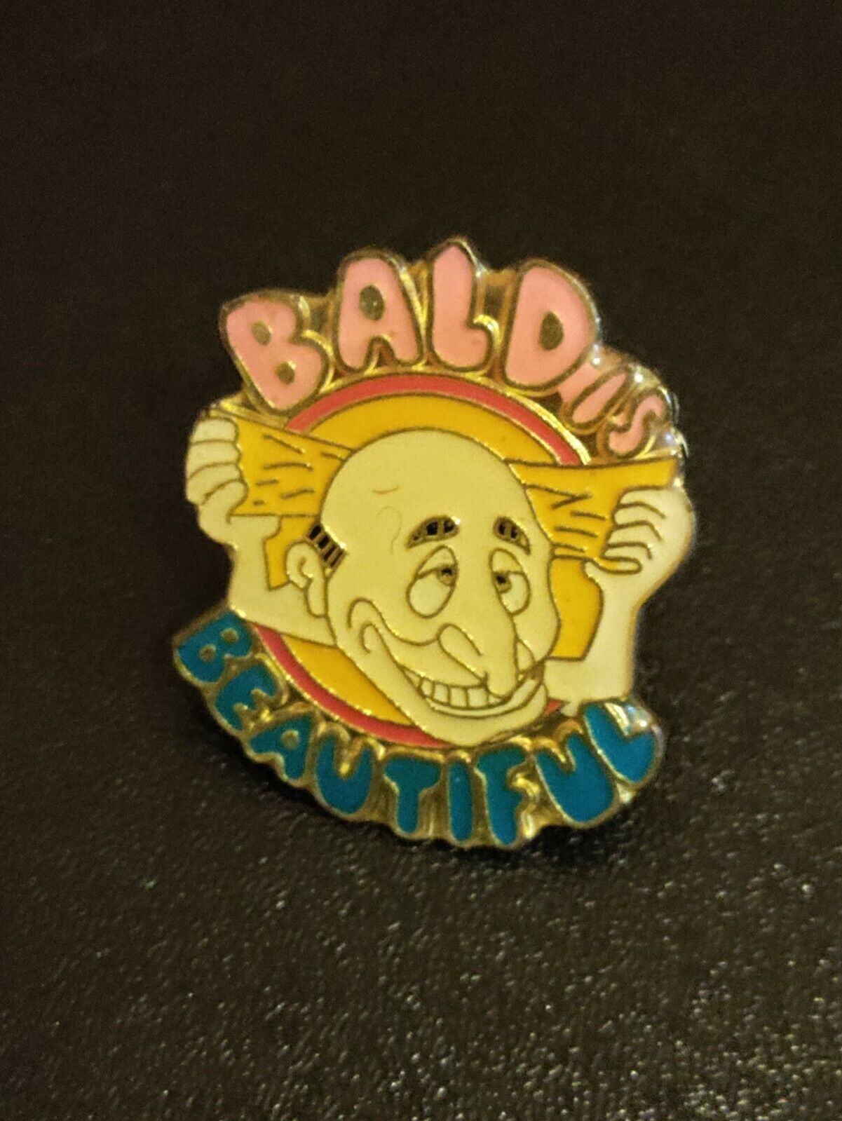 Vintage Bald Is Beautiful Hat PIN / Pin