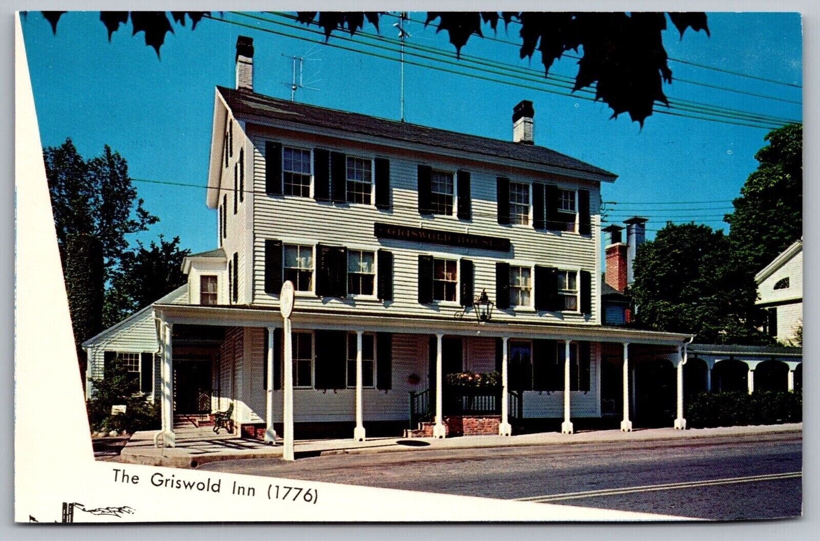 Griswold Inn Essex Treasures Connecticut Motel Street View Historic VNG Postcard
