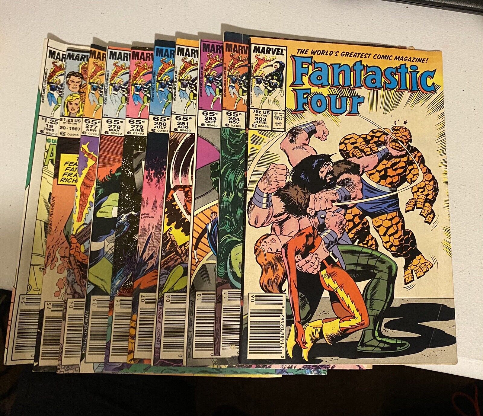 Fantastic Four  Marvel Comic Bundle  1987 10 Comics