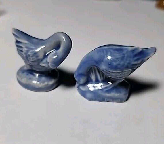 Set Of 2 Vintage Wade Whimsy Geese