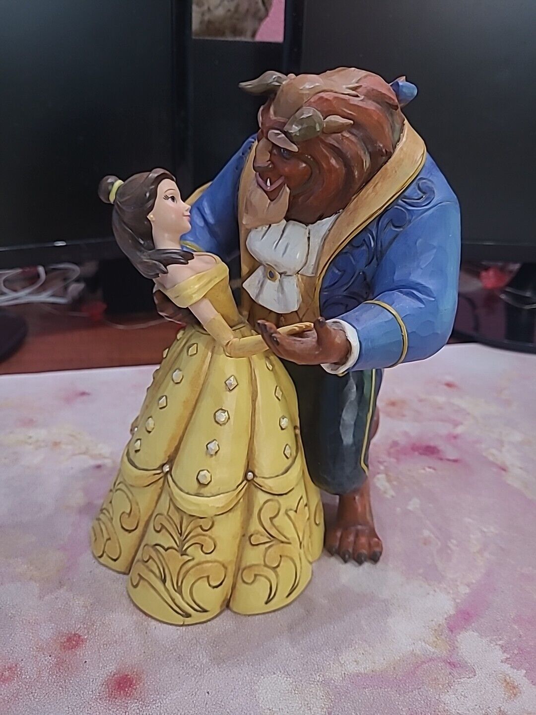 Jim Shore Enesco Disney Beauty And The Beast Moonlight Waltz Figurine #4049619