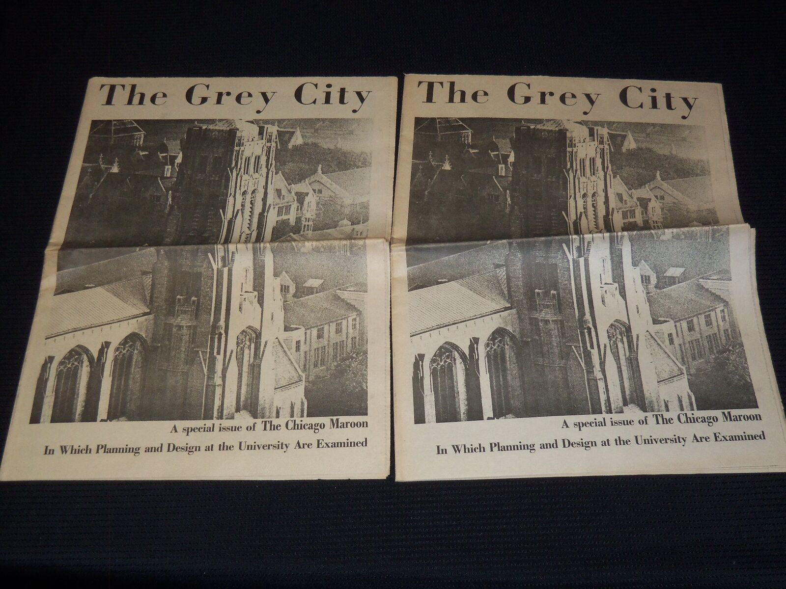 1968 MARCH 8 CHICAGO MAROON - THE GREY CITY NEWSPAPER LOT OF 2 - NP 3296B