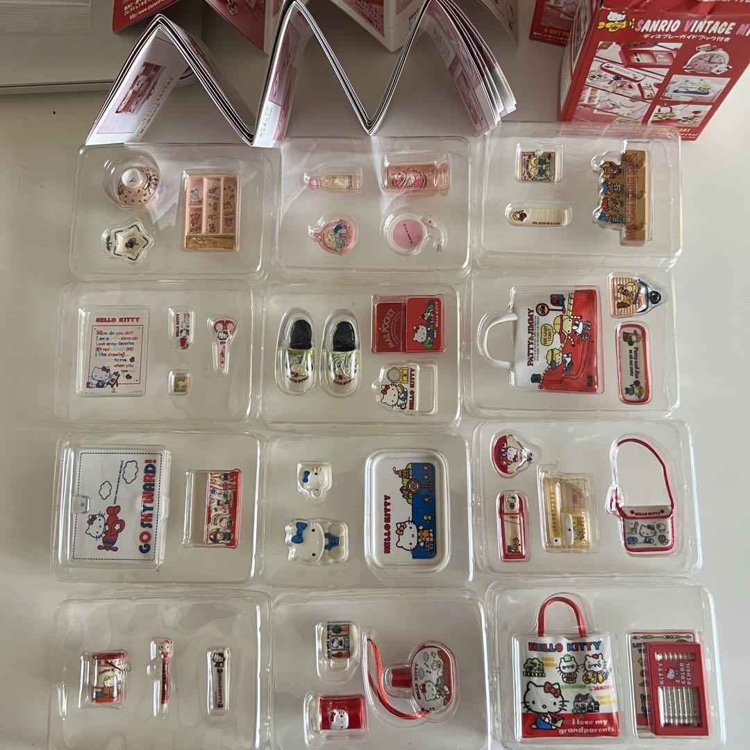 Sanrio Vintage Miniature Mini Collection Complete 12 Set Hello Kitty Kiki Lala