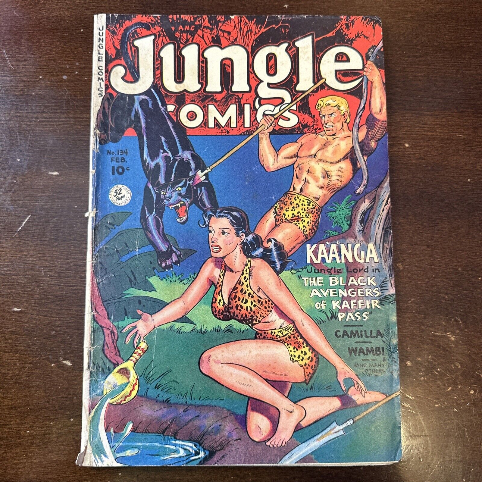 Jungle Comics #134 (1951) - Good Girl Art GGA Maurice Whitman Cover