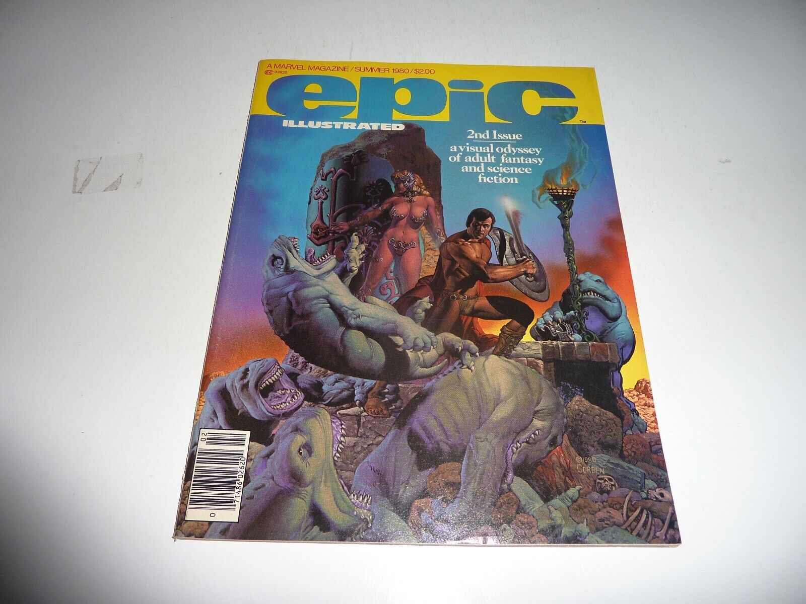EPIC ILLUSTRATED #2 Summer 1980 Marvel Magazine Nice Copy NM- Corben Cover