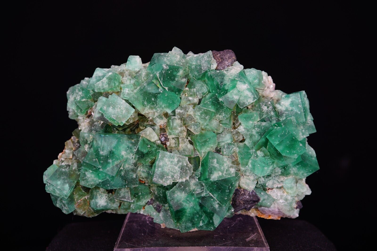 Fluorite & Galena / Florescent Mineral Specimen / Rogerley Mine, England, UK