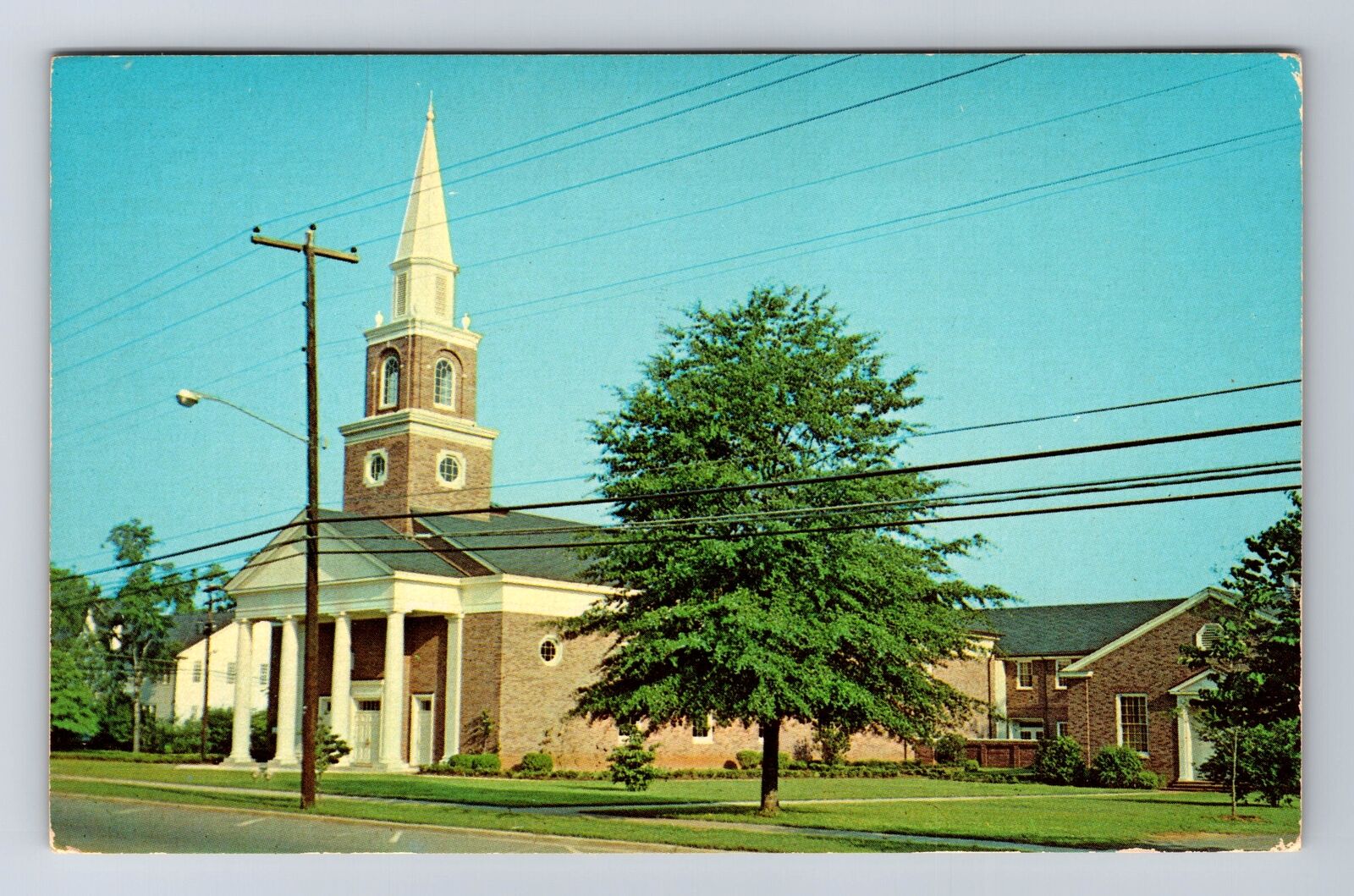 Perry GA-Georgia, First Baptist Church, Religion, Antique, Vintage Postcard