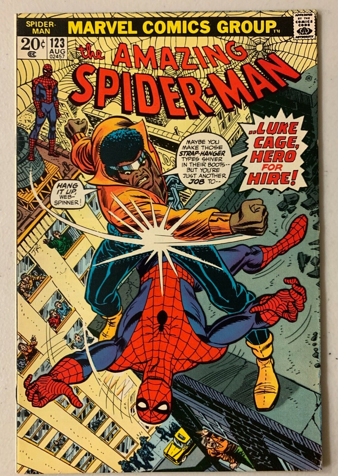 Amazing Spider-Man #123 Marvel 1st Series (7.0 FN/VF) remainder mark (1973)