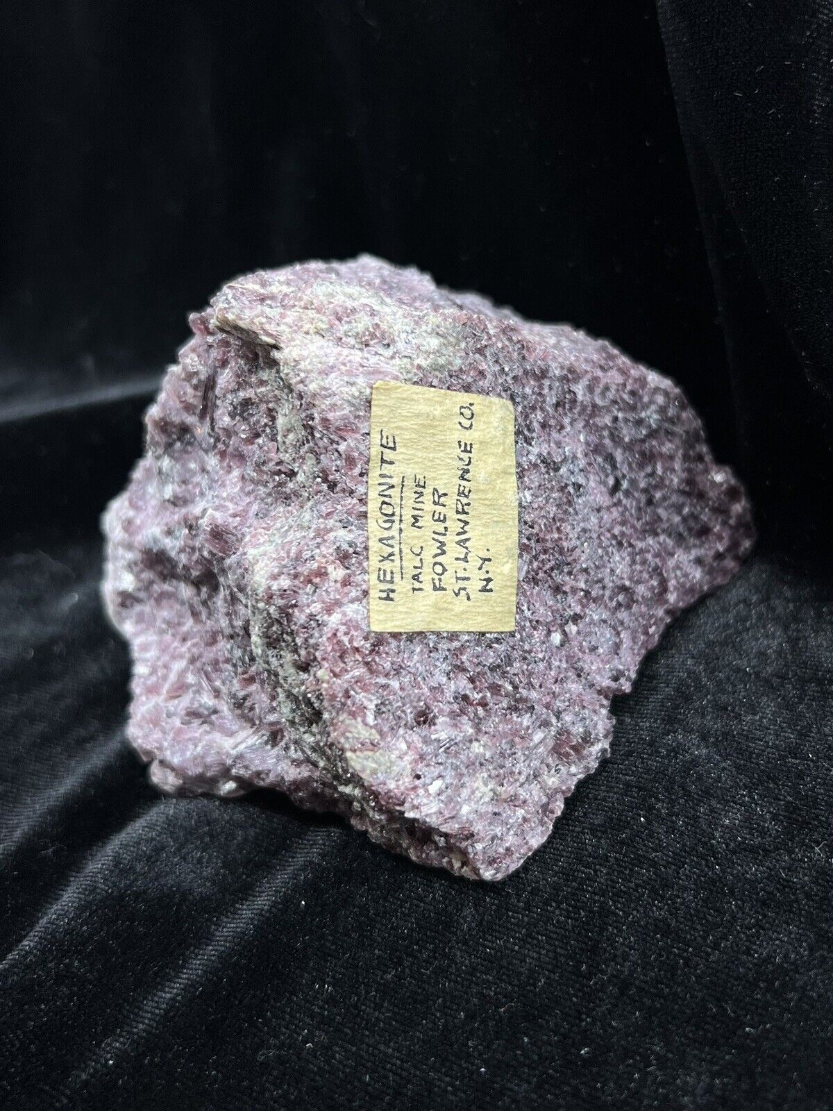 Old Stock Rough Purple Hexagonite Mineral Specimen 484g —New York