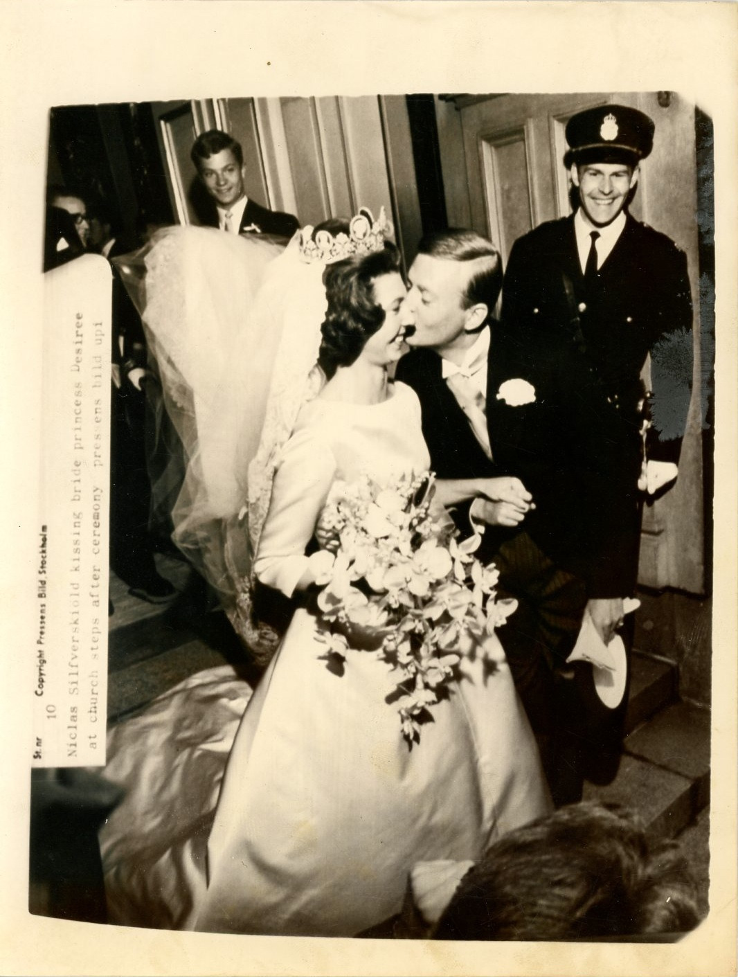 Sweden, Stockholm, Princess Désirée's wedding vintage print. Sweden Tirg