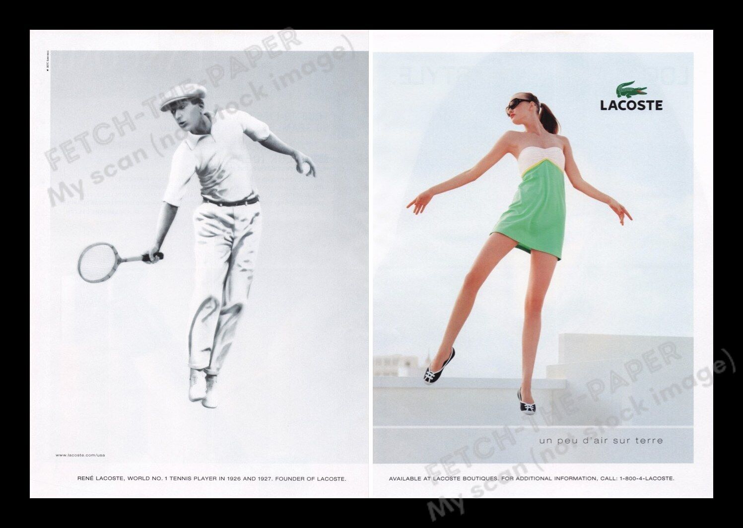 Lacoste Clothing 2000s Print Advertisement (2 pages) 2007 Legs
