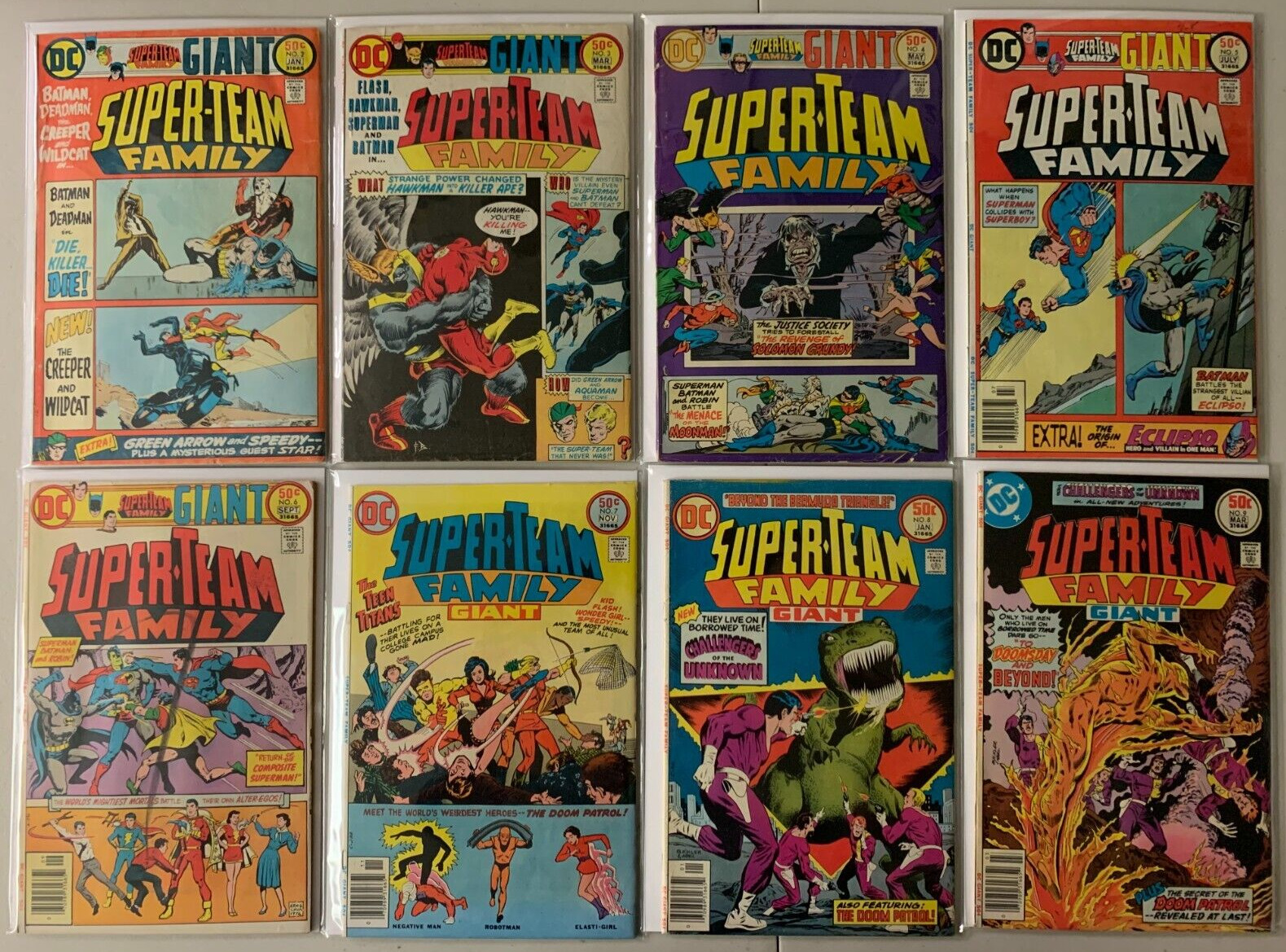 Super-Team Family lot #2-15 DC (average 4.0 VG) 10 diff (1976 to 1978)