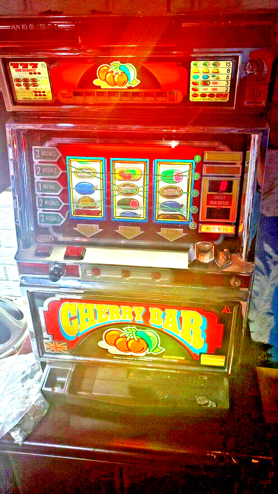 Cherry Bar Pachislo Slot Machine 9160 Works