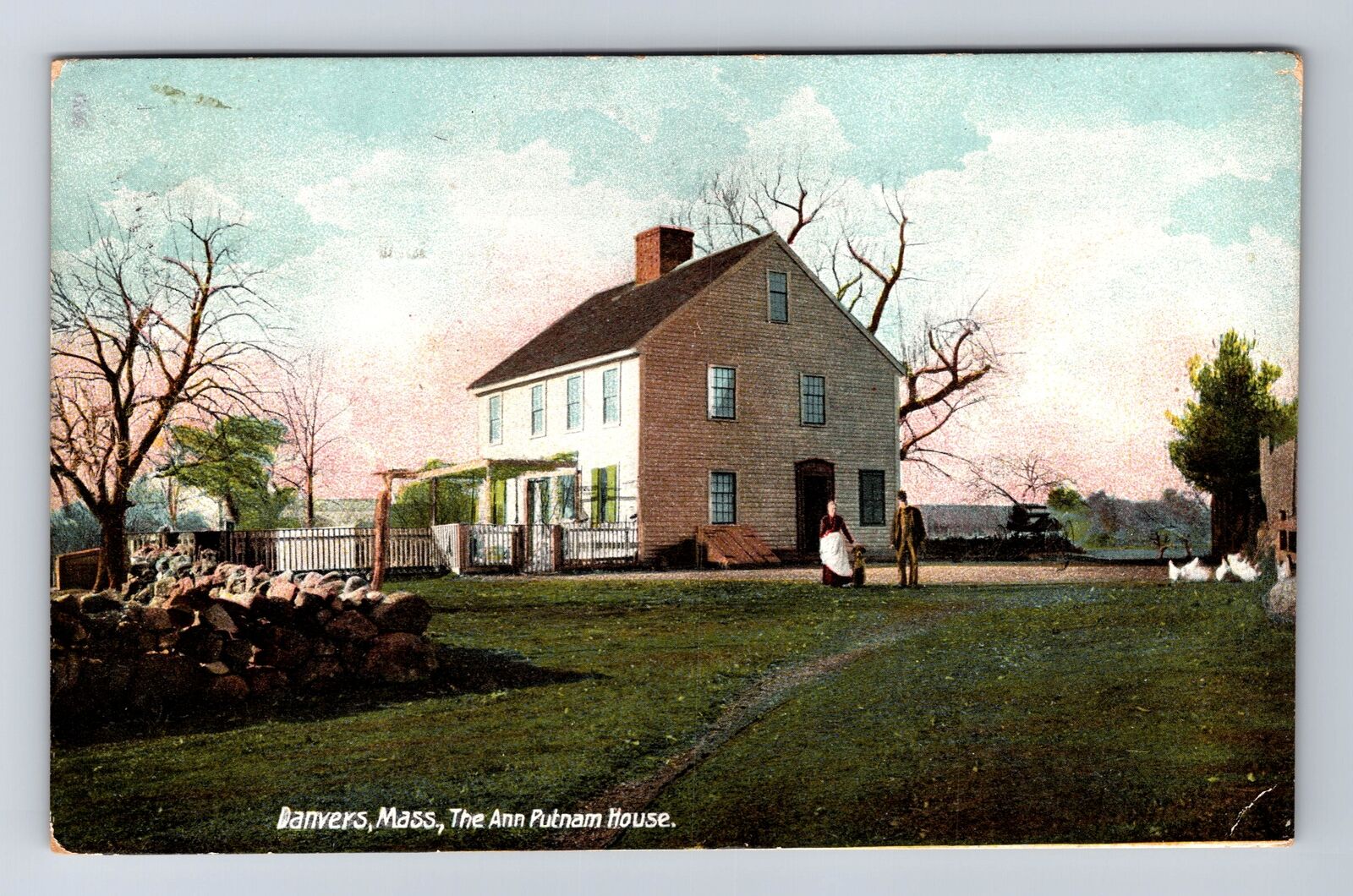 Danvers MA-Massachusetts, The Ann Putnam House, Antique, Vintage c1908 Postcard