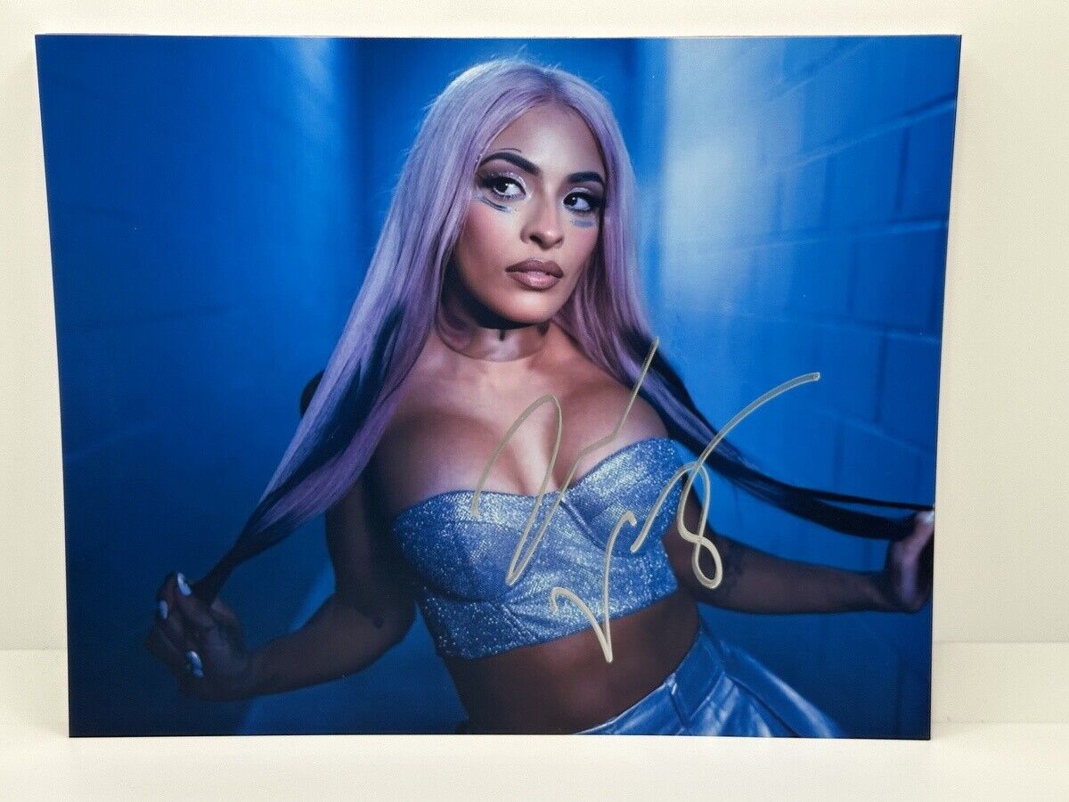 Zelina Vega Backstage Signed Autographed Photo Authentic 8x10 COA