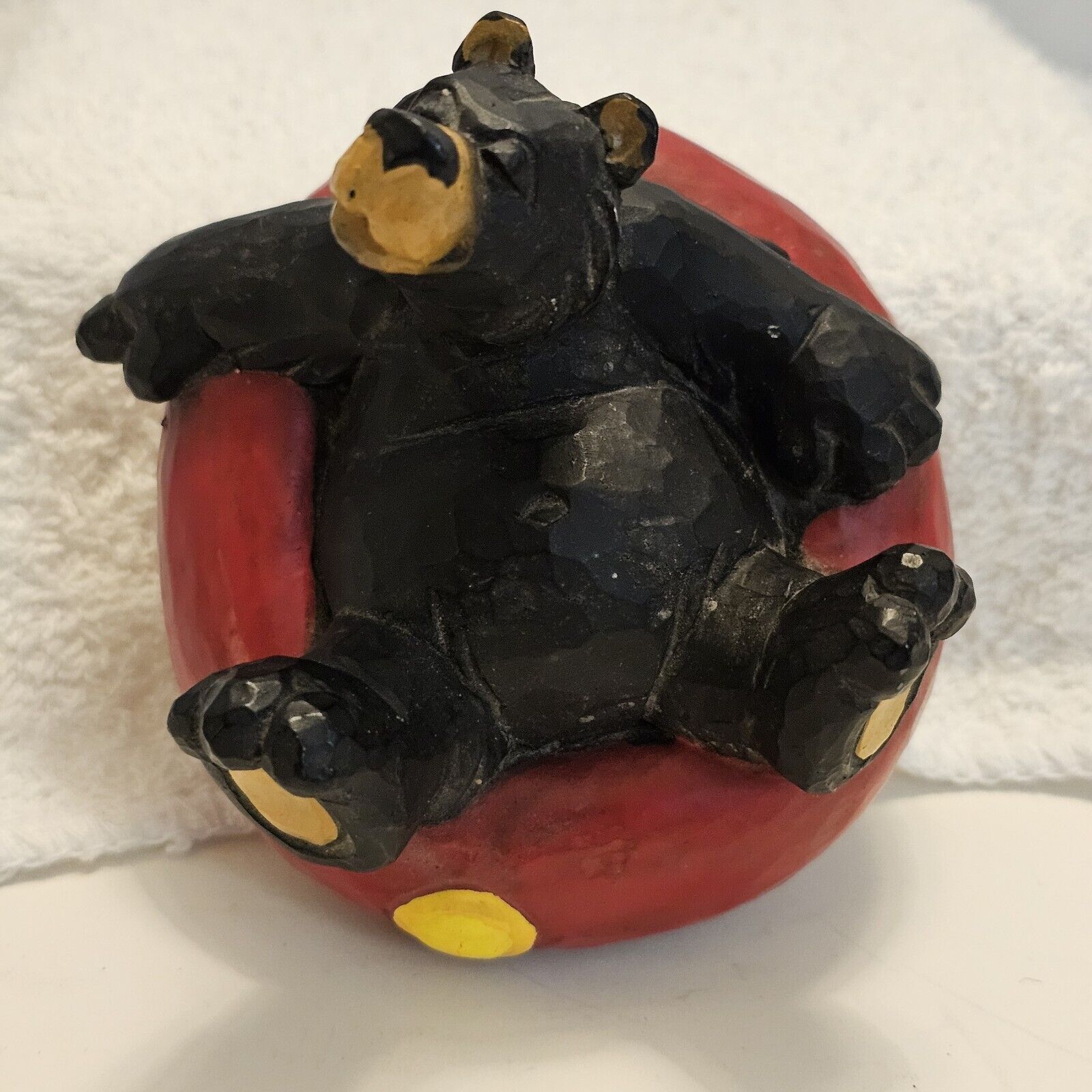 Wetherbee Collection Black Bear Floating On An Inner Tube Taking Life Easy Sweet