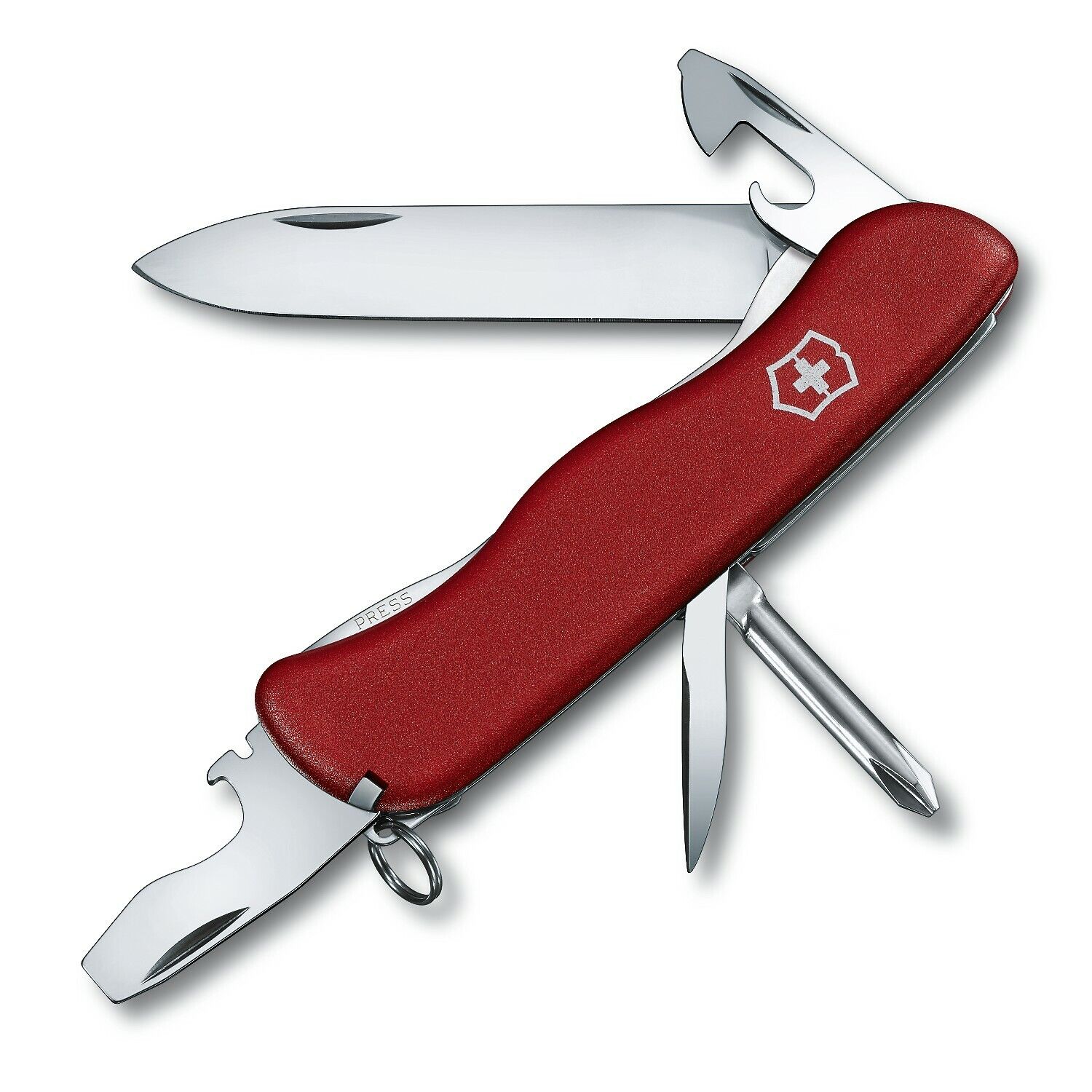 NEW VICTORINOX SWISS ARMY KNIFE ADVENTURER RED WITH LOCKING BLADE 0.8453 BOXED 