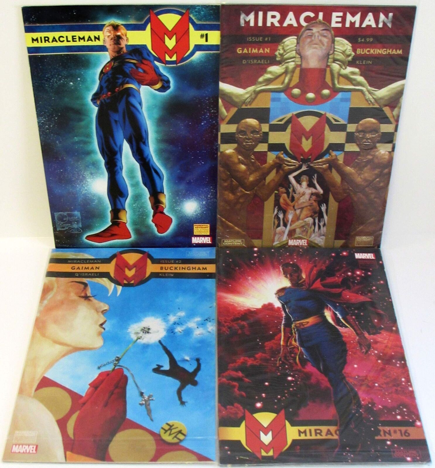 Miracleman Lot of 4 #1,16 c,2015 1,2 Marvel (2015) NM 1st Print Comic Books