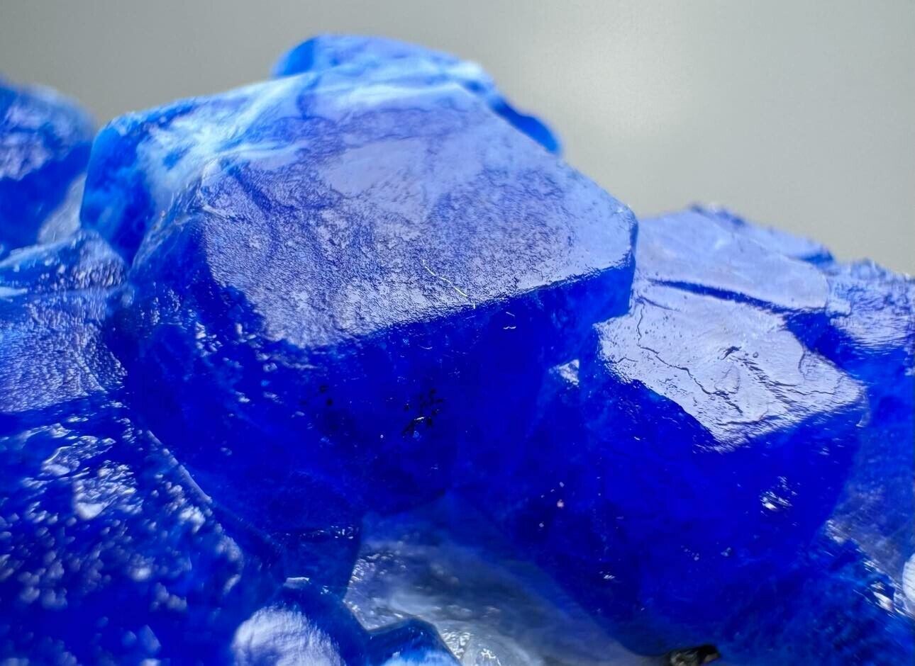 625 Carat Unusual  Fluorescent Top Blue Hauyne Huge Crystal On Matrix @Afg