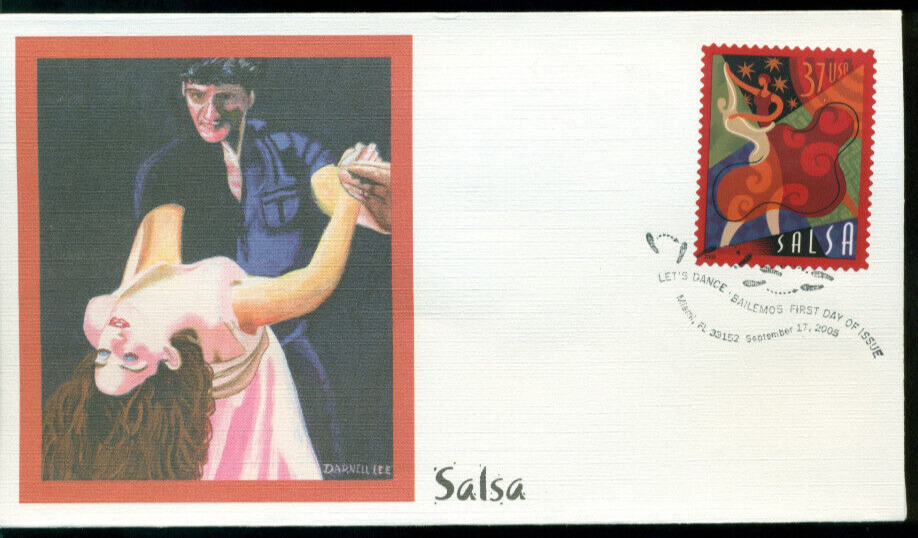 2005 First Day of Issue - Stamp honoring Dance Salsa - Fleetwood