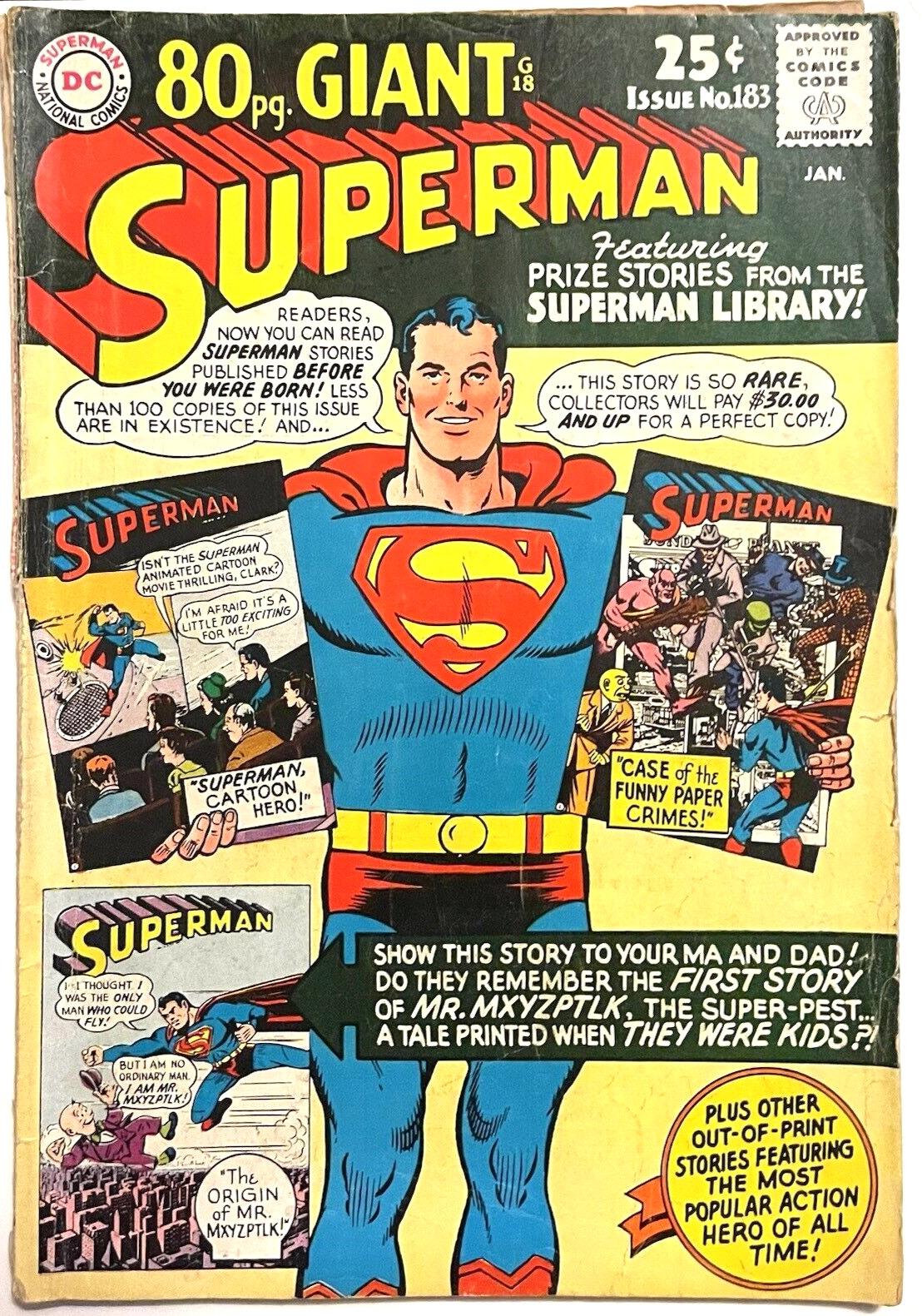 SUPERMAN #183 80-PAGE GIANT 1966 DC COMICS NGB