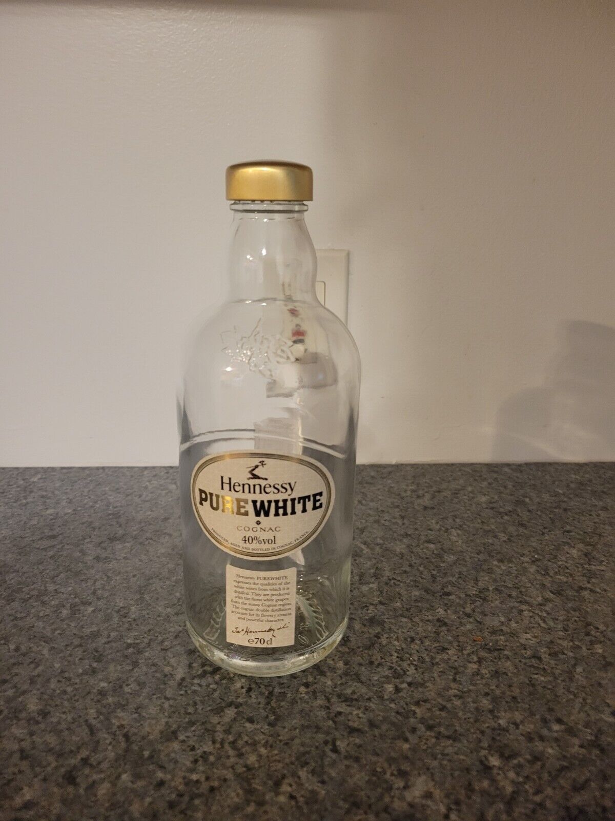 (Empty) Hennessy Pure White Bottle
