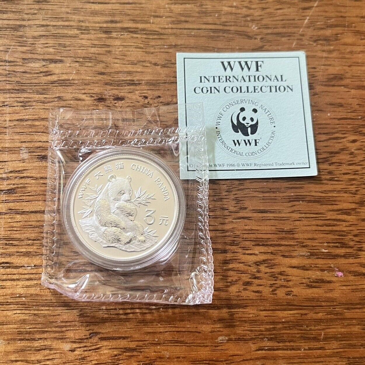 1997 Sealed China Panda 3 Yuan Silver Proof Coin - WWF International Collection