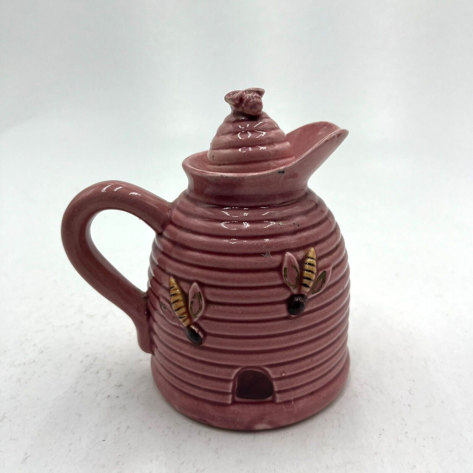 Vintage Kenmar Honey Pot Pink with Lid made in Japan